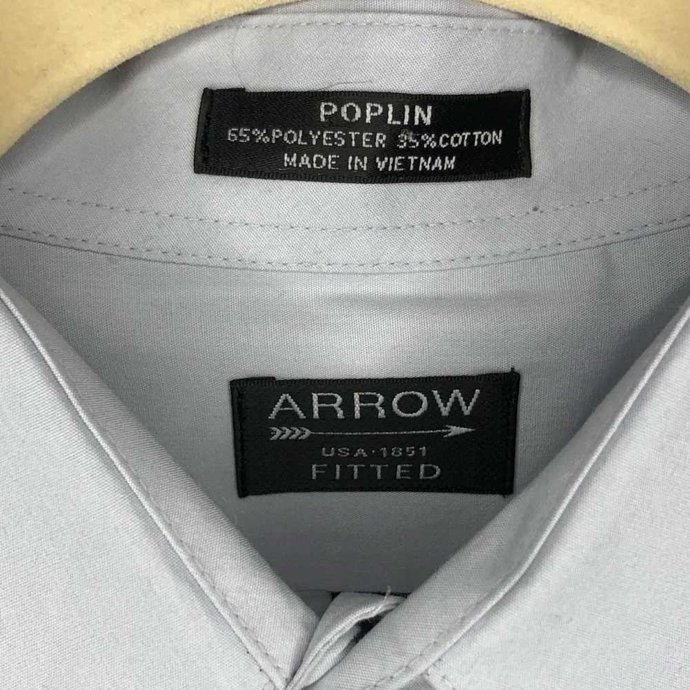 Men’s Arrow long sleeve fitted dress shirt